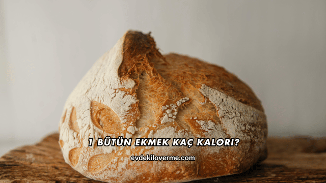 1 Bütün Ekmek Kaç Kalori?