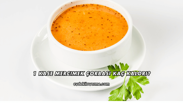 1 Kase Mercimek Çorbası Kaç Kalori?