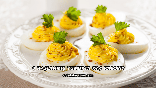 3 Haşlanmış Yumurta Kaç Kalori?