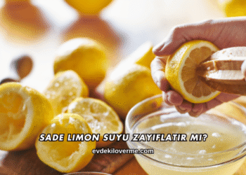 Sade Limon Suyu Zayıflatır mı?